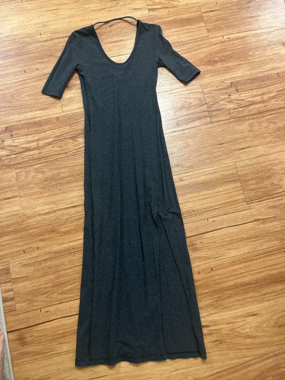 Maxi cotton and modal grey dress